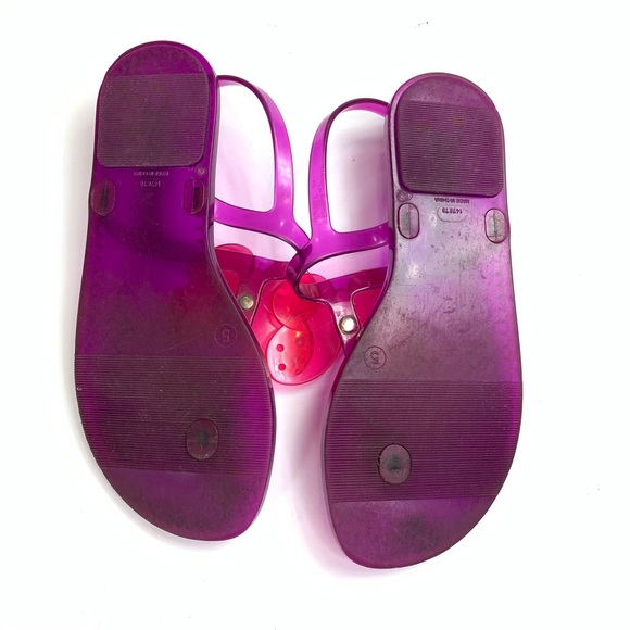 Gap Butterfly Jelly Sandals Ankle Strap Purple - Picture 3 of 3